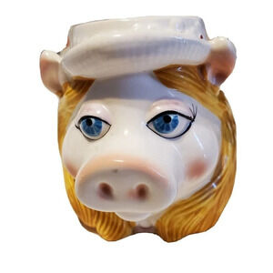 Muppets Miss Piggy Sigma Taste Setter Ceramic Coffee Tea Cup Mug Vintage Figural